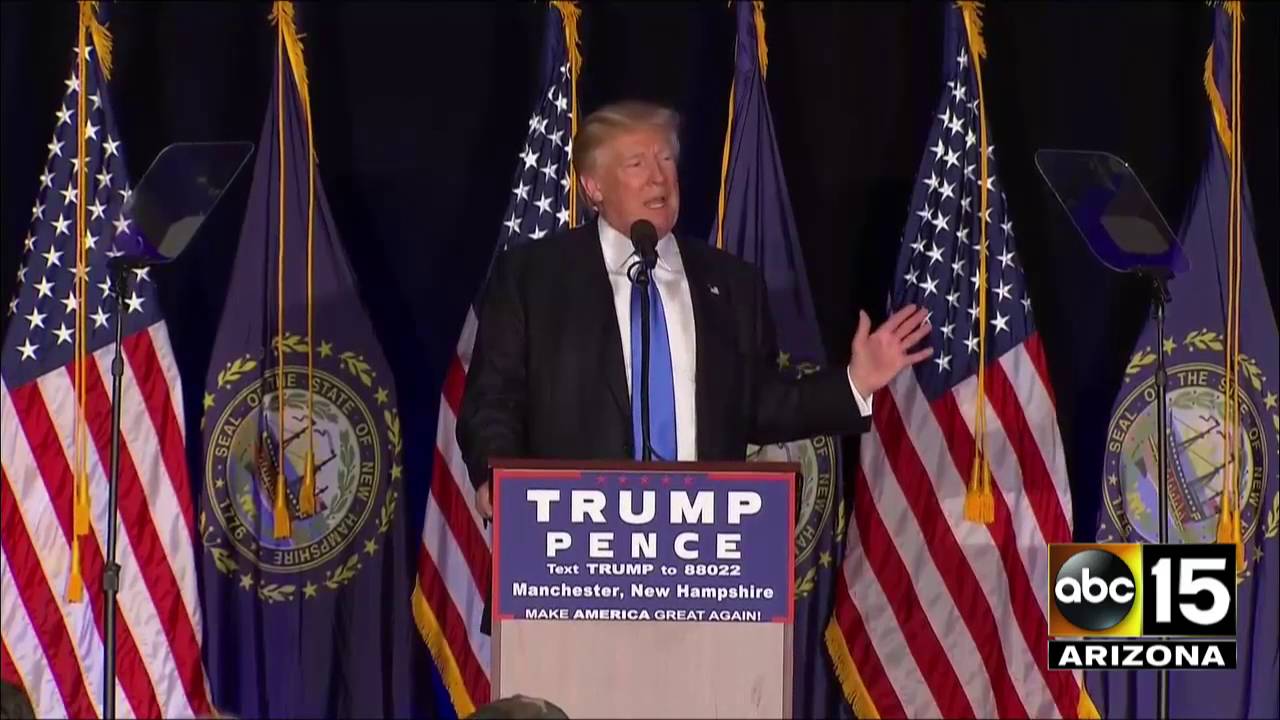 FULL SPEECH: Donald Trump on FIRE in New Hampshire today!