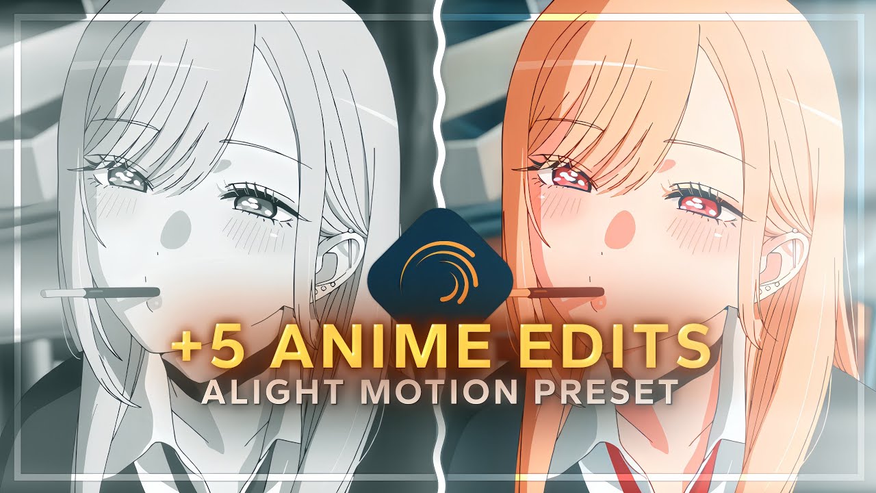 +5 Anime Trending Presets Alight Motion 🔥 [ Xml + Material ] #anime #animeedits #preset