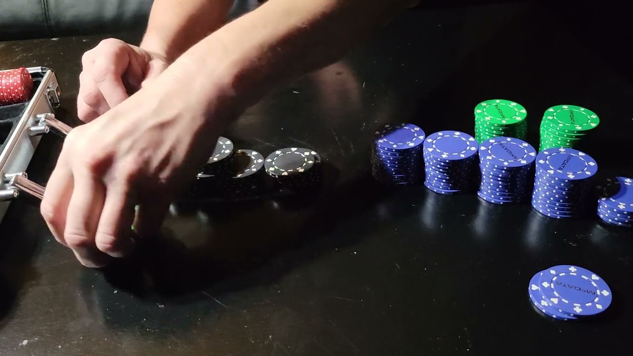ASMR Sorting poker chips and playing cards. No Talking.