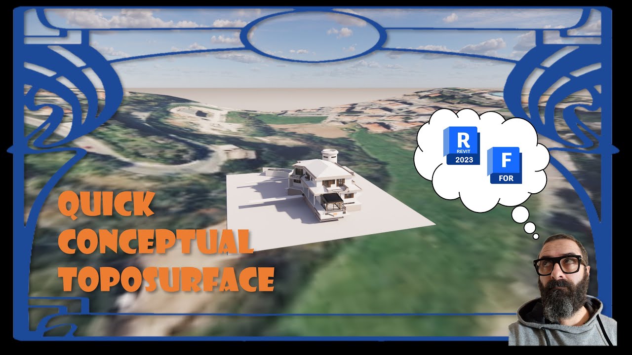 Revit-FormIt: creazione rapida di una topografia con immagine satellitare