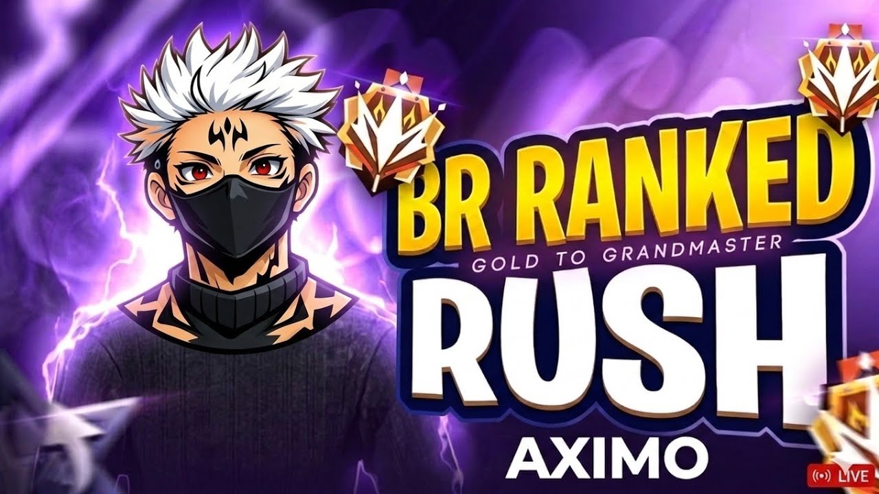 BR RUSH WITH AXIMO FF LIVE STREAM 🛑 #freefire #livestream