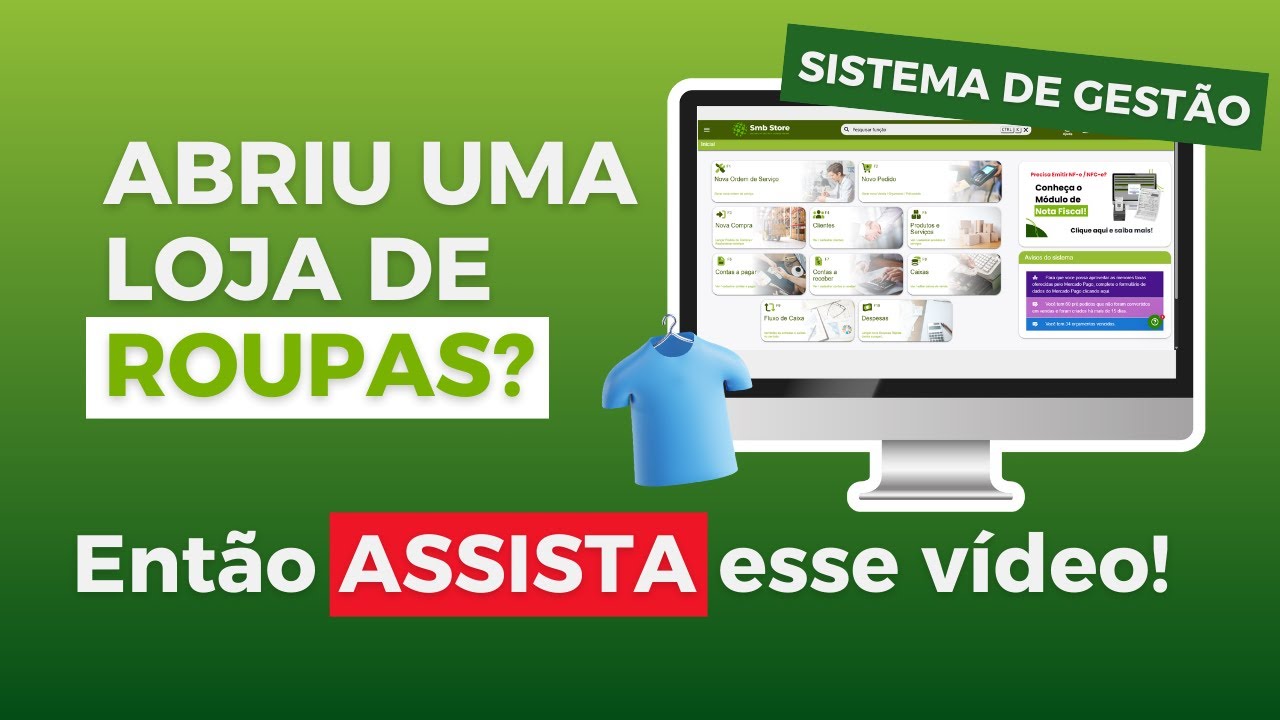 Sistema de Gestão para Loja de Roupas #smbstore #vendas #sistemadegestao