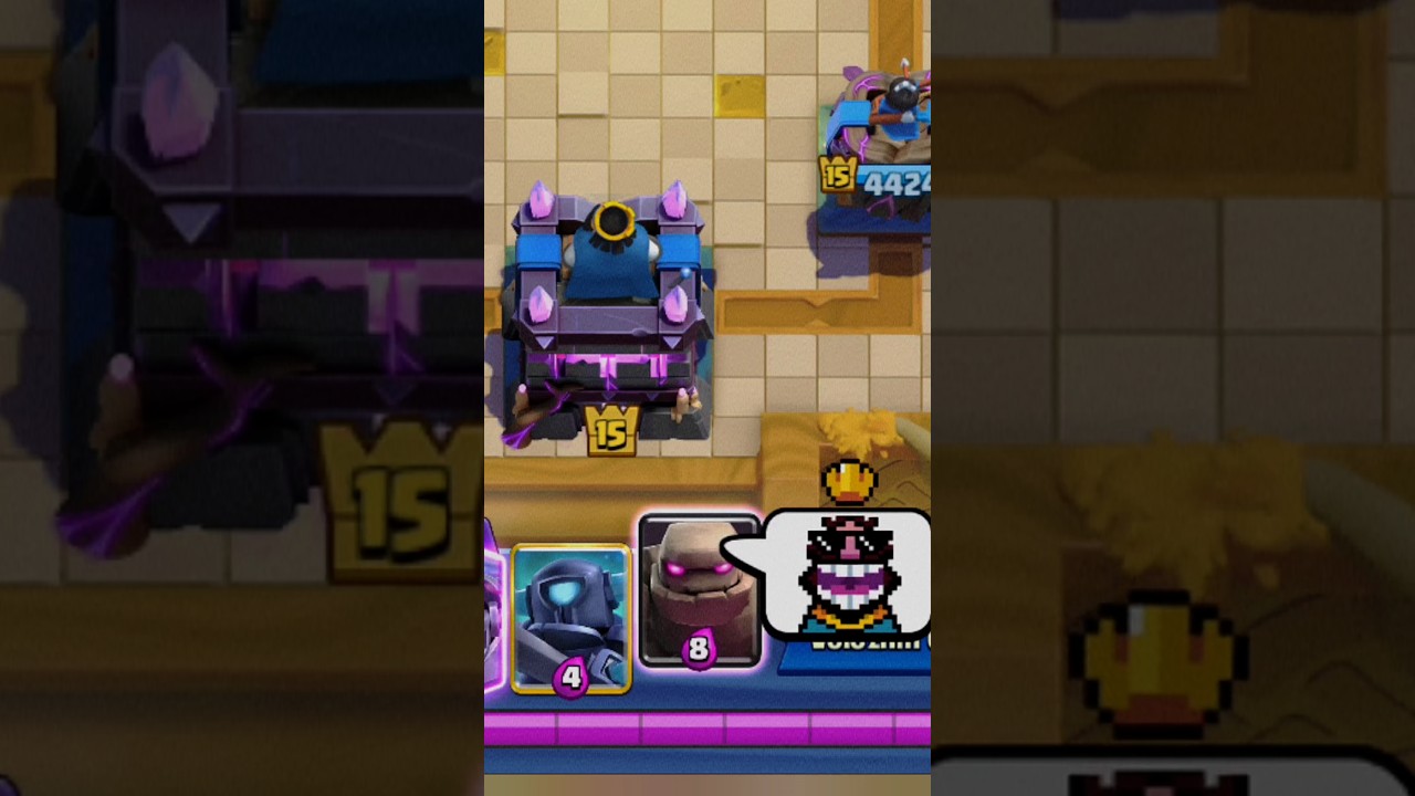 MegaG olem secret decka #clashroyale #golem