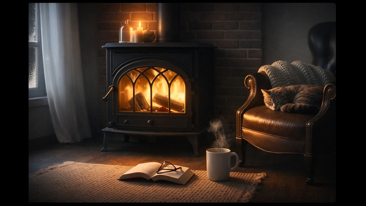 🔥 Fireplace Before Sleep | Cozy Fire Sounds for Relaxation, Stress Relief & Deep Sleep (No Music)