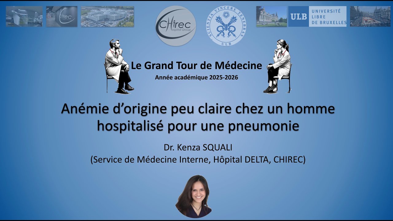 Anémie d'origine peu claire chez un homme hospitalisé pour une pneumonie