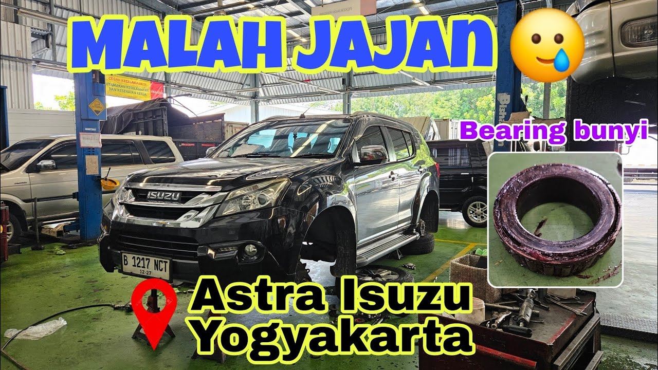 Isuzu MU-X ditengah #mudik2025 malah jajan bearing roda di Astra Isuzu Yogyakarta
