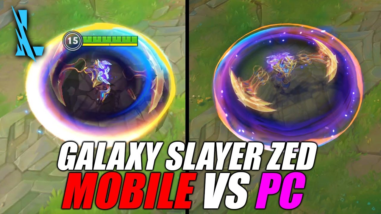 Wild Rift - Galaxy Slayer Zed | MOBILE vs PC