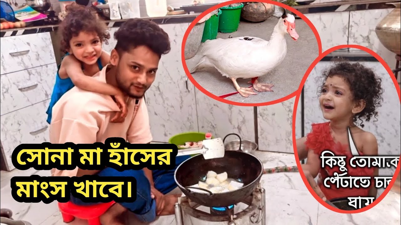 মেয়ের বায়না তাই হাঁস রান্না।@FreeMotionByRohan8 