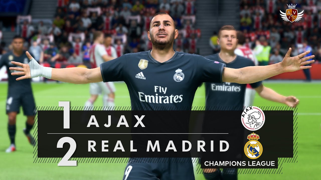 AJAX 1 x 2 REAL MADRID NO FIFA 19 - CHAMPIONS LEAGUE | NARRAÇÃO DE JORGE IGGOR