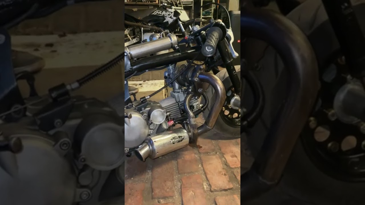125cc turbo dragger, update new exhaust