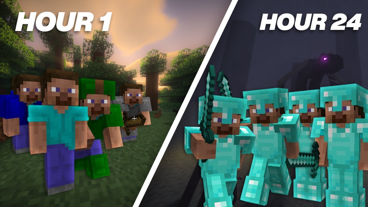Can we BEAT MINECRAFT? (it was chaos)