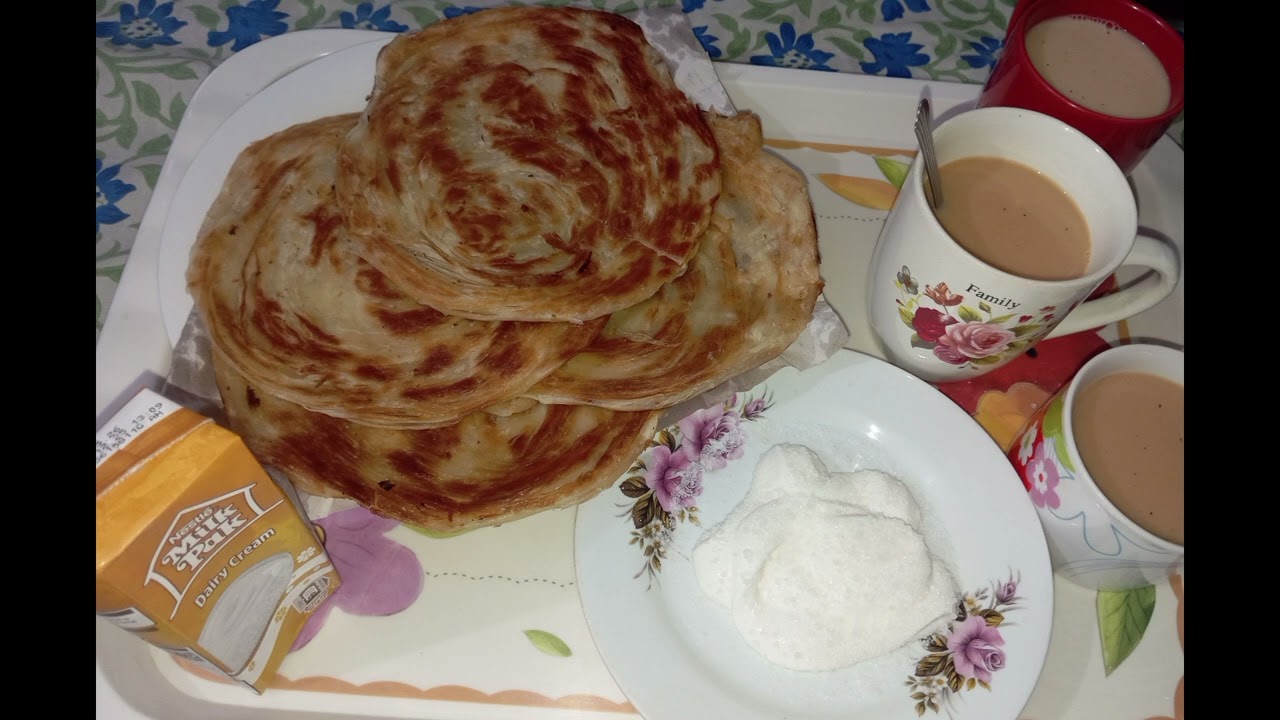 Chutti waley Din Nashta #foodpanda #lacchaparantha #freshcream #holiday 