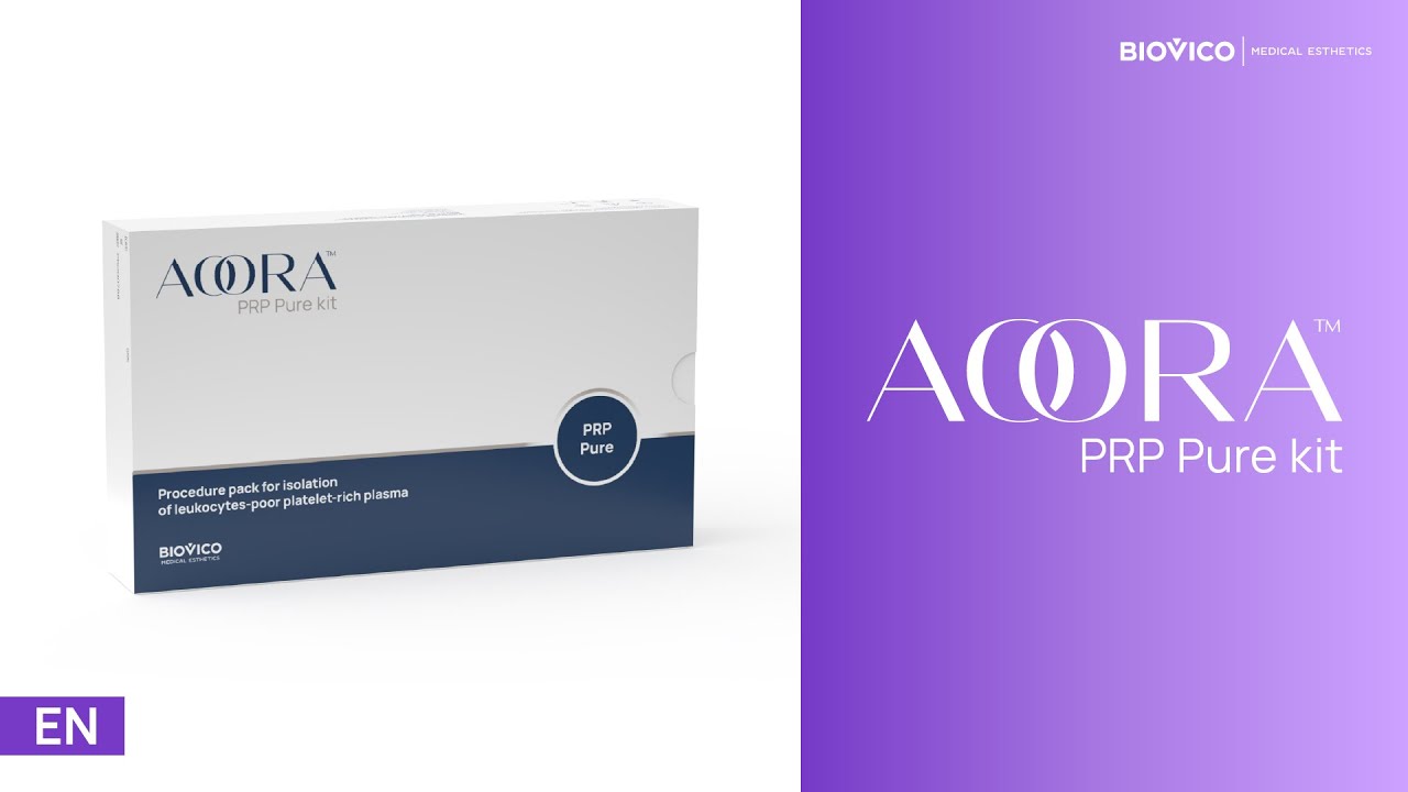 Aoora™ PRP Pure kit for obtaining PRP with reduced content of leukocytes for the scalp treatment