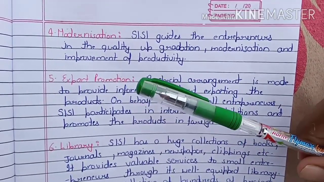 Small Industries Service Institutes||SISI||SISI Explanation In Hindi||Notes of SISI
