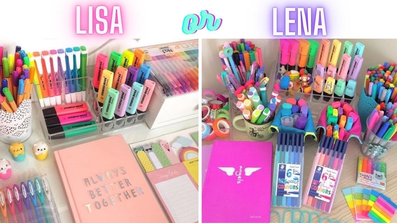 LISA OR LENA 💕 SCHOOL SUPPLIES & BACKPACKS
