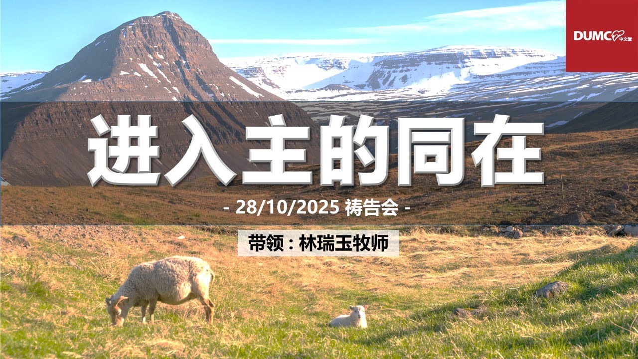 8.00PM 28/10/2025 DUMC 中文堂祷告会