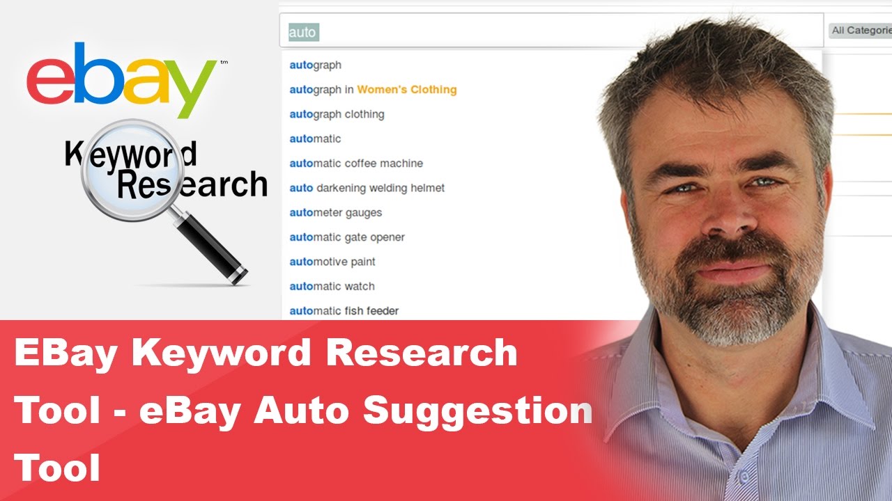eBay Keyword Research Tool - eBay Auto Suggestion Tool - How To List On eBay