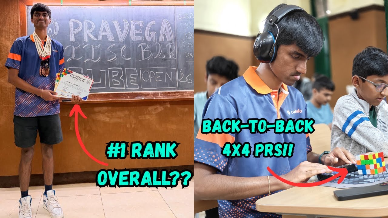 I COMPETED AT INDIA'S MOST PRESTIGIOUS UNIVERSITY! [Pravega IISc Bangalore Cube Open 2026 Recap]