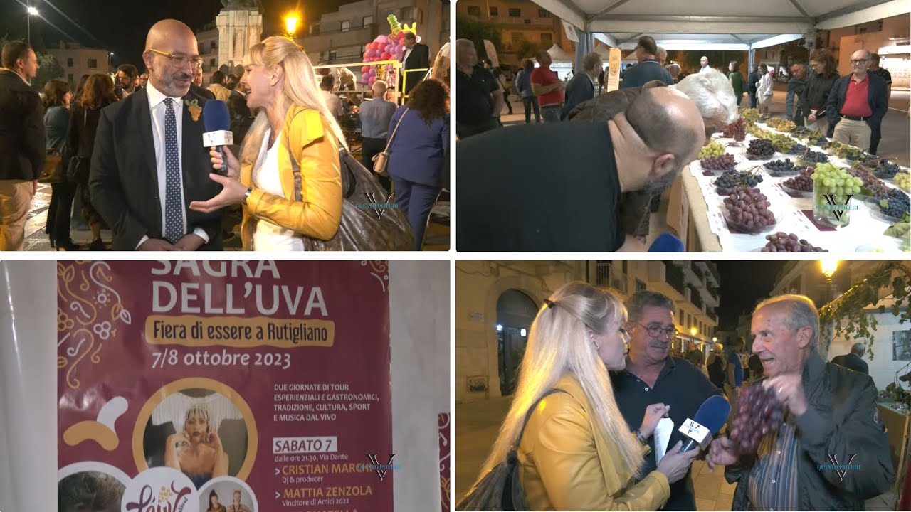 Rutigliano si veste a festa, grappolo gigante e vetrina più bella: la sagra dell'uva compie 59 anni