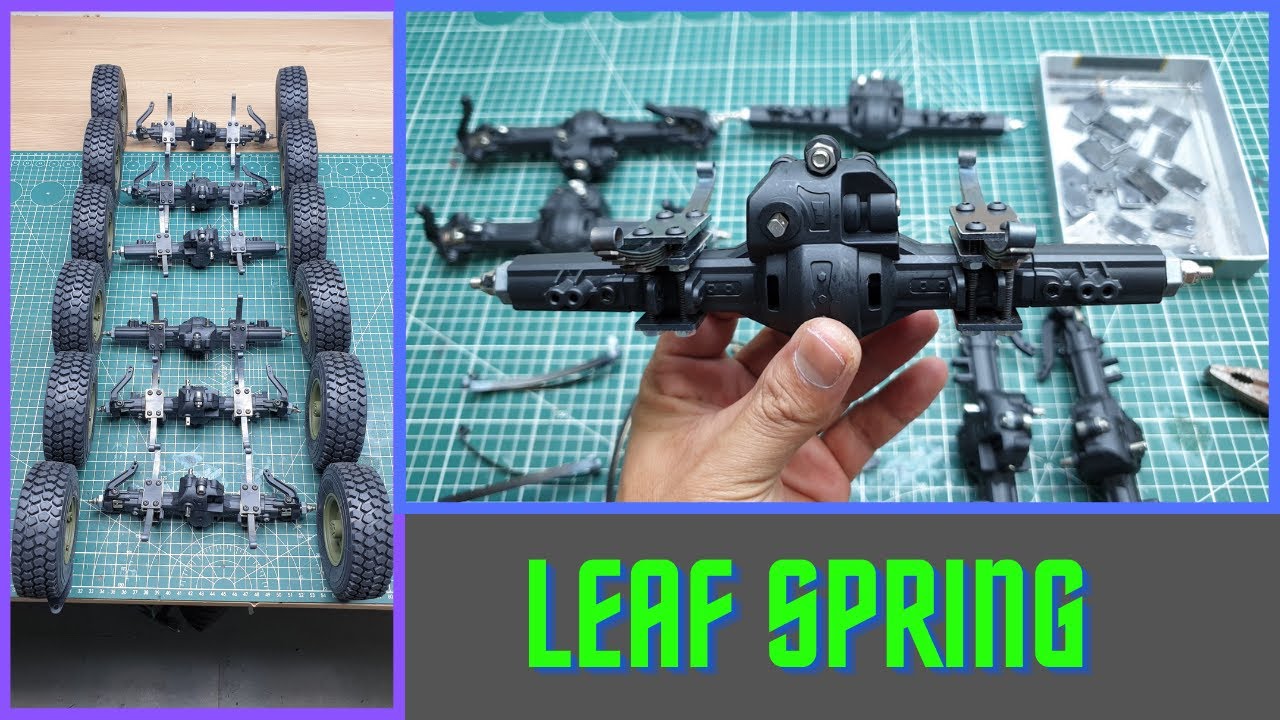 DIY RC LIEBHERR 1350 6.1 1/12 SCALE | PART 3 | MAKING LEAF SPRING