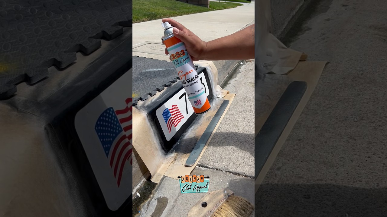Ещё один оригинальный макет от Arenas Curb Appeal. #curbpainting #curb #arenascurbappeal #diy #asmr