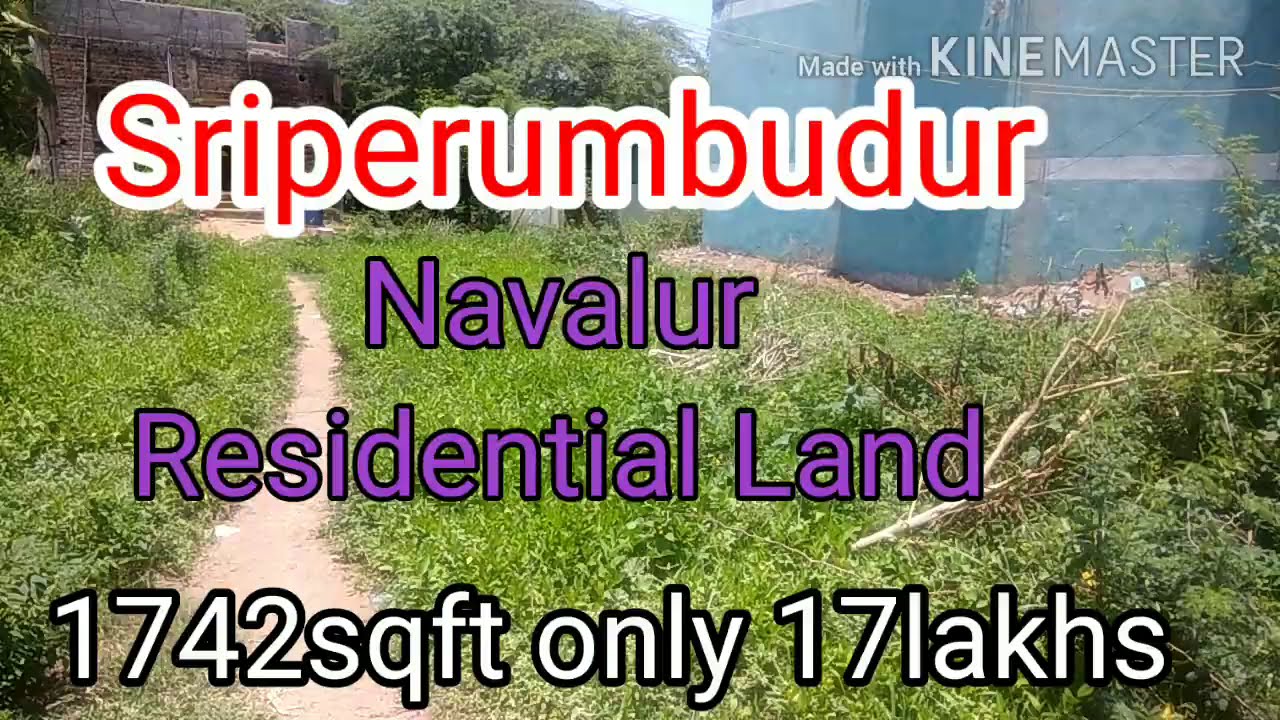 AD - 0018 Chennai plots for sale/Sriperumbudur residential land/Navalur location/pata land/1742sqft