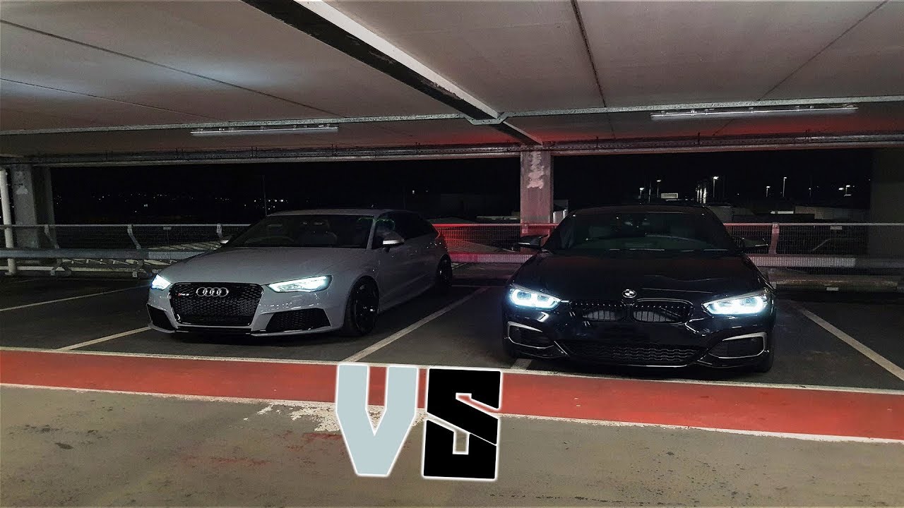 BMW M140i vs AUDI RS3 WHICH IS FASTER!? (shocking rolling race)