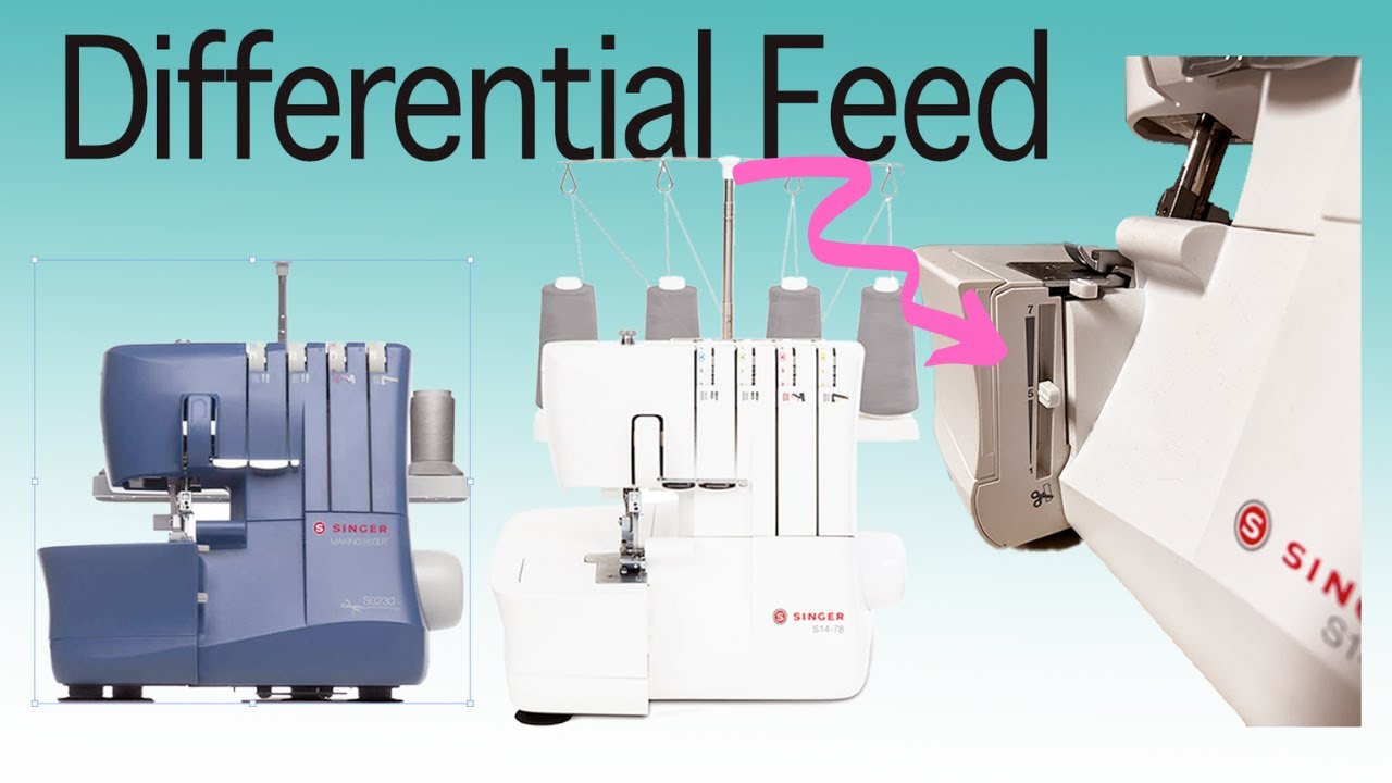Differential Feed - Overlocker Singer S14-78  #AbisDen #overlocker