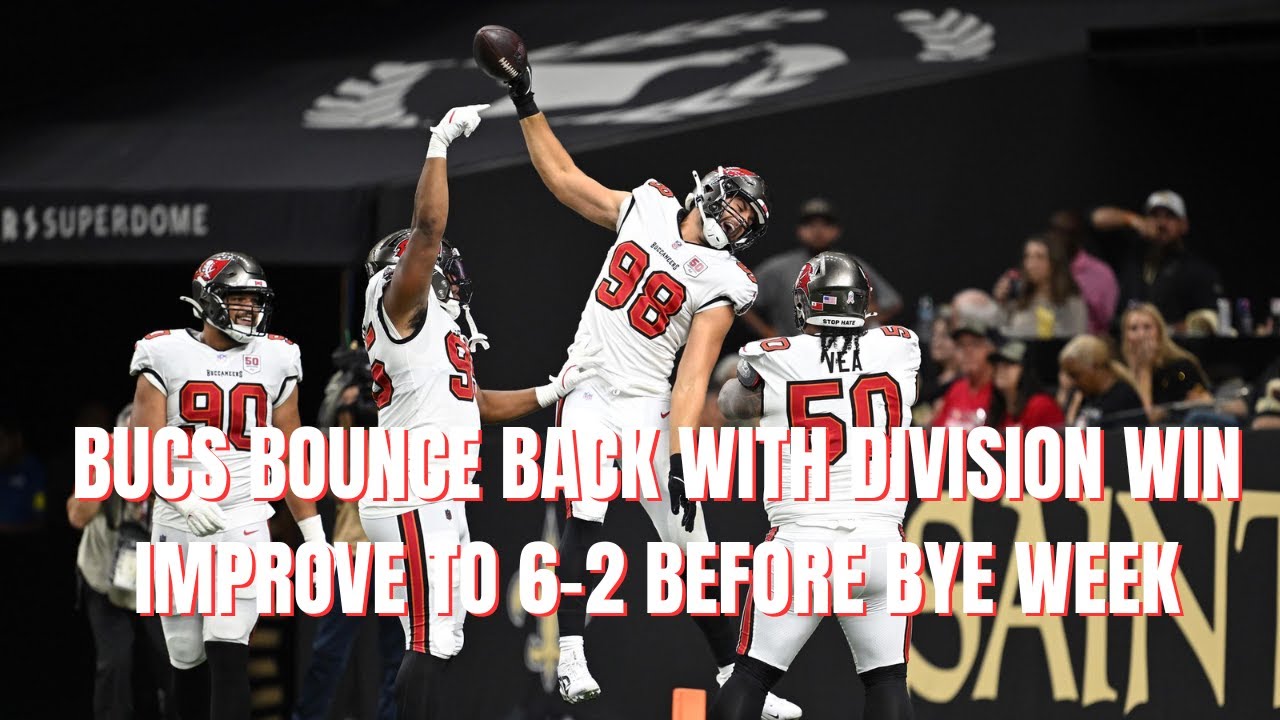 LIVE: Bucs Get Huge Division Win, Improve to 6-2!!! l 2025 Tampa Bay Buccaneers