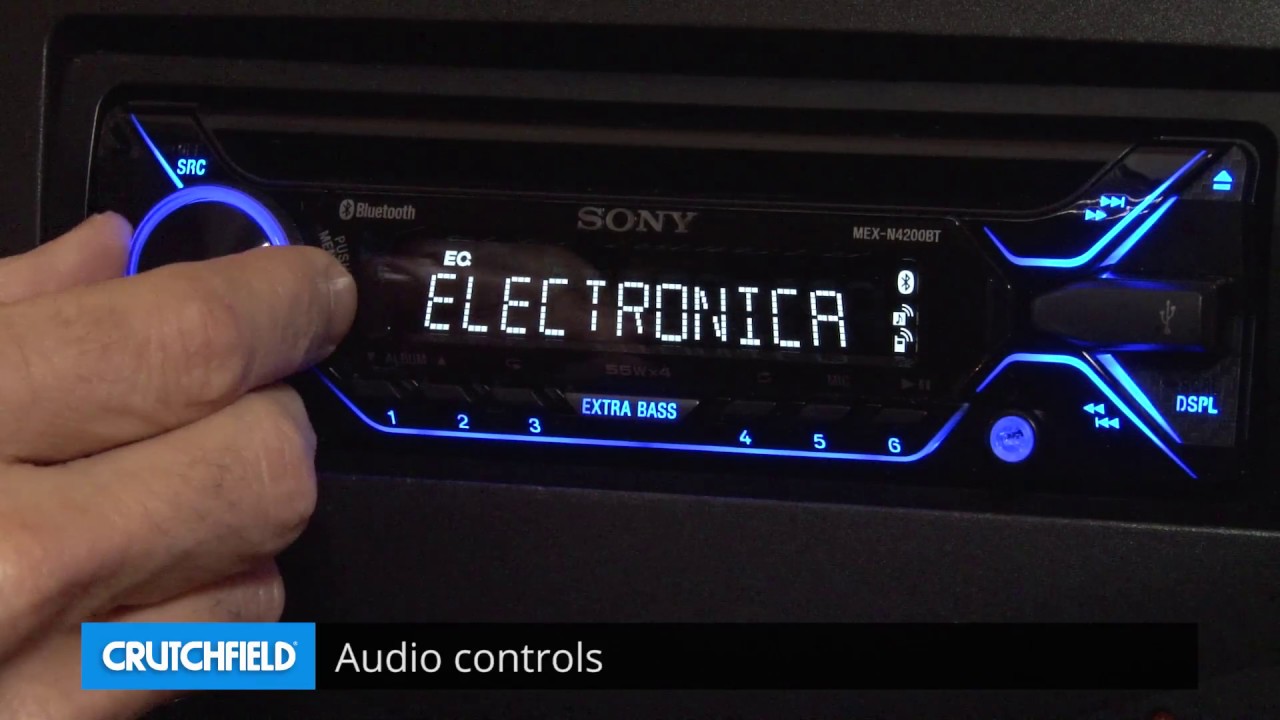 Sony MEX-N4200BT Display and Controls Demo | Crutchfield Video