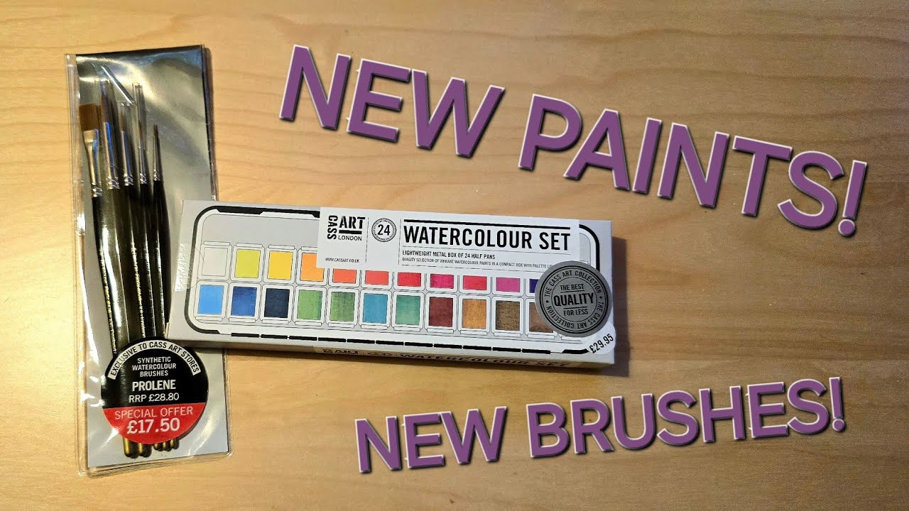 Cass Art Watercolours - Unboxing and Swatching