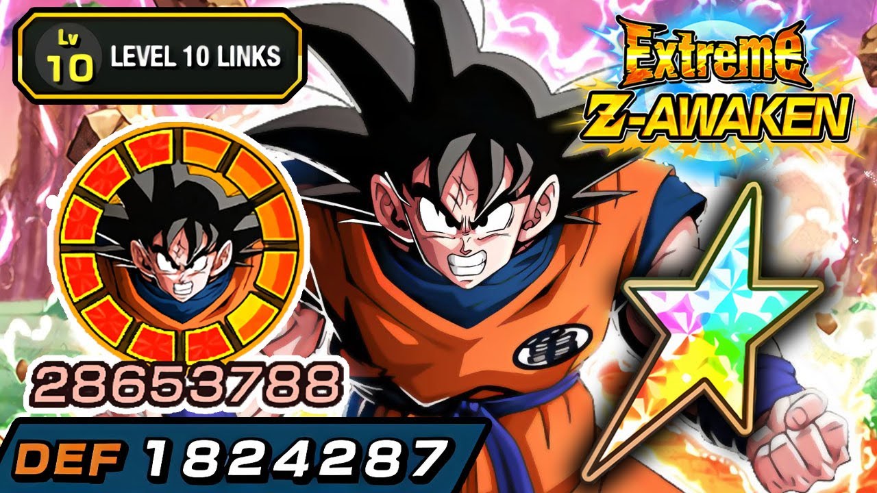 100% EZA PHY LR F2P VERSION Z GOKU LEVEL 10 LINKS! Dragon Ball Z Dokkan Battle