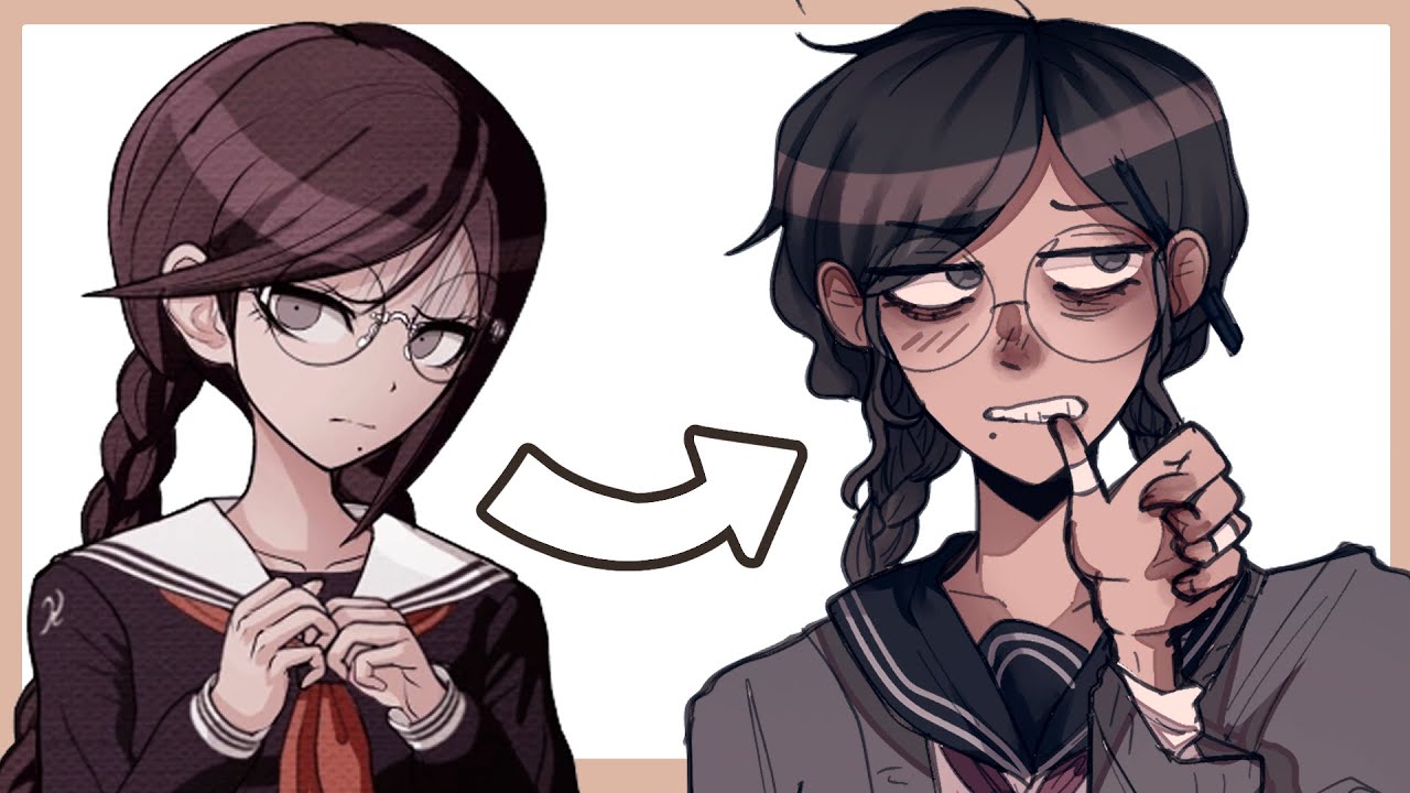 Редизайн Токо и Бьякуи из Danganronpa 1! (арт + комментарий)