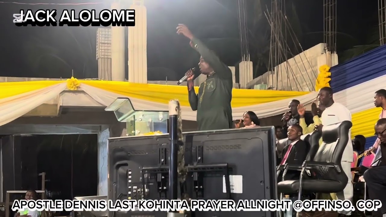 Very Spirited Ministration With Apostle Dennis At His Last KOHINTA All-Night At Offinso COP