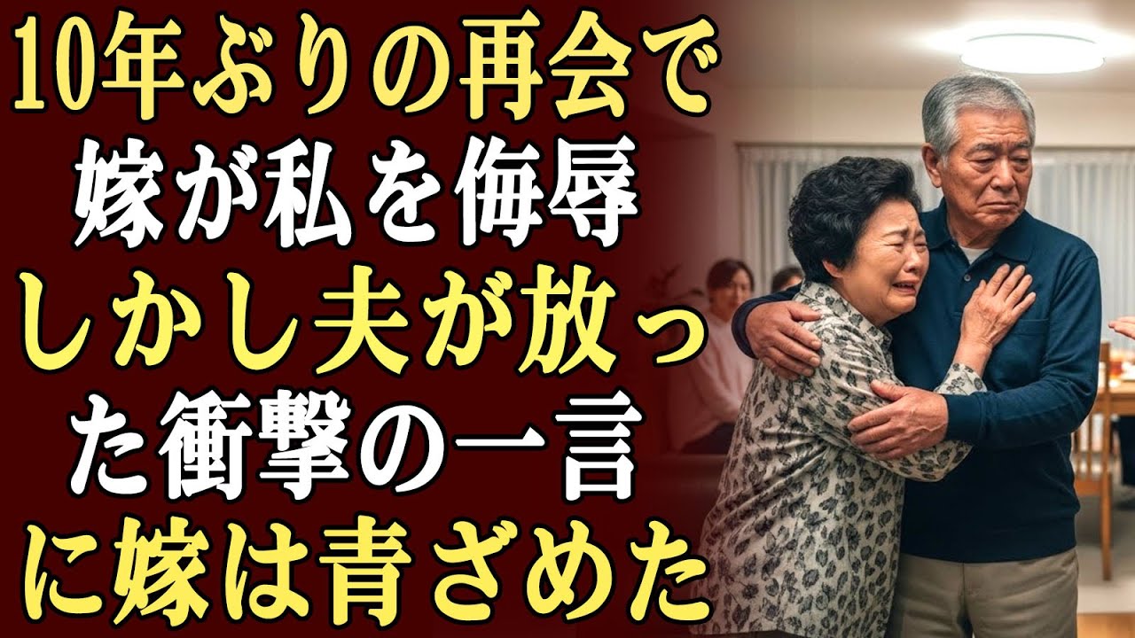 10年ぶりの家族再会で、嫁は親族の前で私の教師という仕事を公然と侮辱し、見下した。しかしその直後、夫の一言が嫁を黙らせた…。