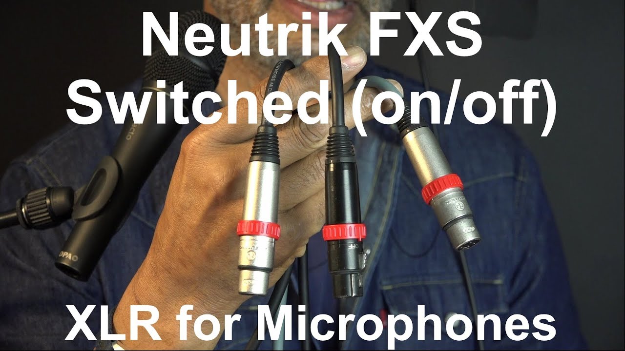 Neutrik FXS (On/Off) Switched Microphone XLR