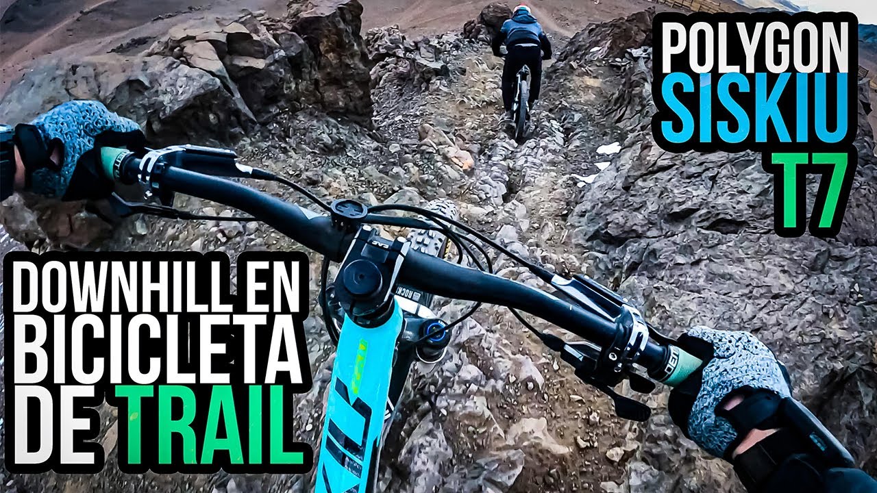 Downhill en una Bicicleta de Trail. El Resultado No me lo esperaba! - Polygon Siskiu T7 en la Parva