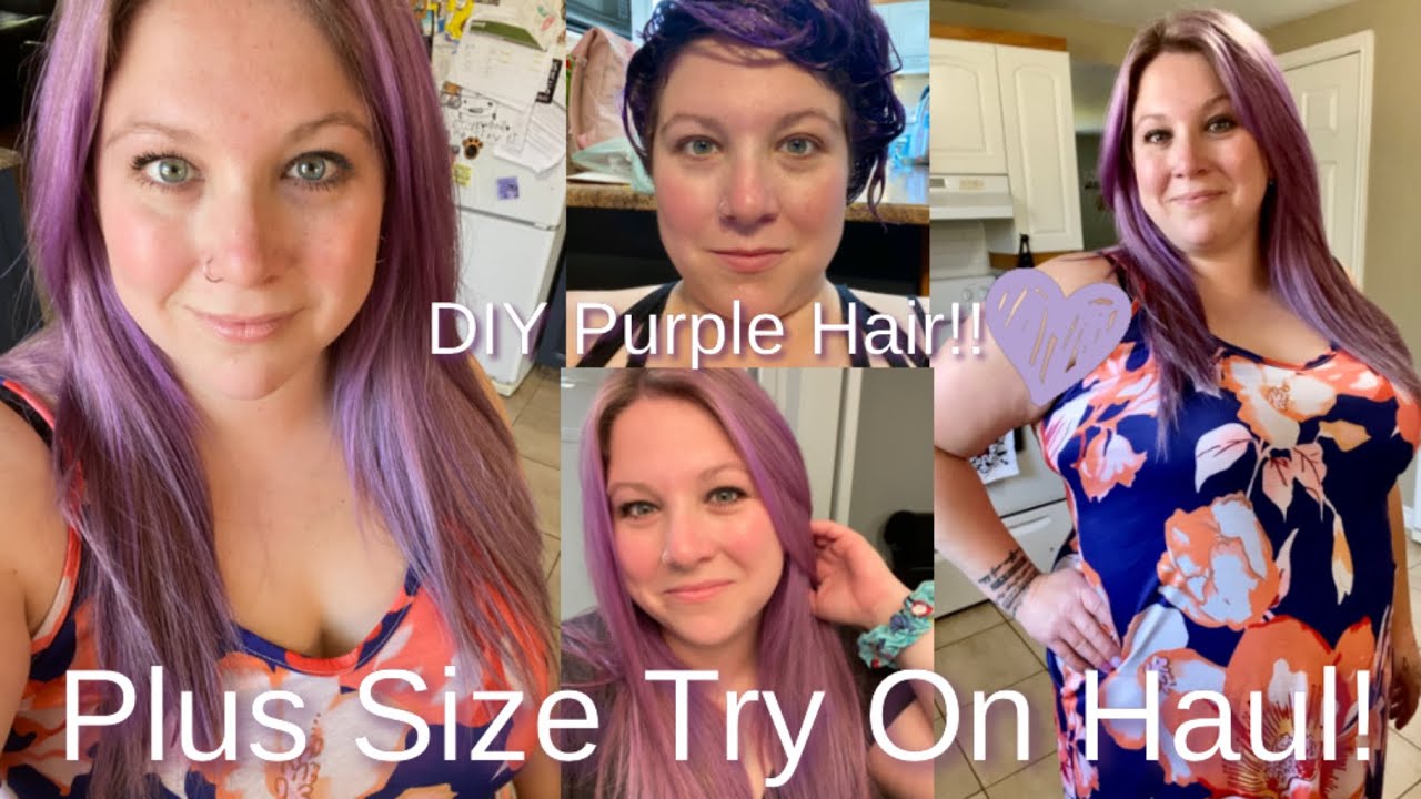 Plus Size Try On! Thrift Haul! Annnnd I'm a Mermaid now! 💜🧜&zwj;♀️