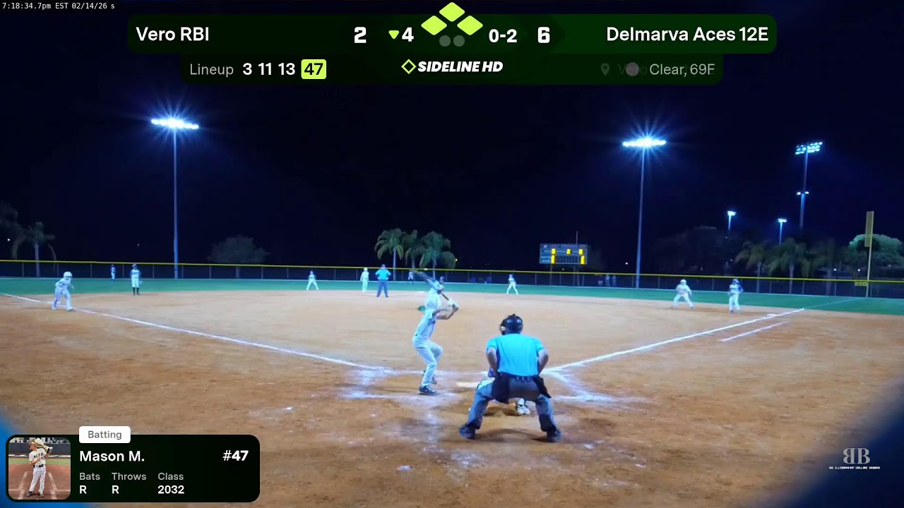 Delmarva Aces 12E vs. Vero RBI (2026.02.14)