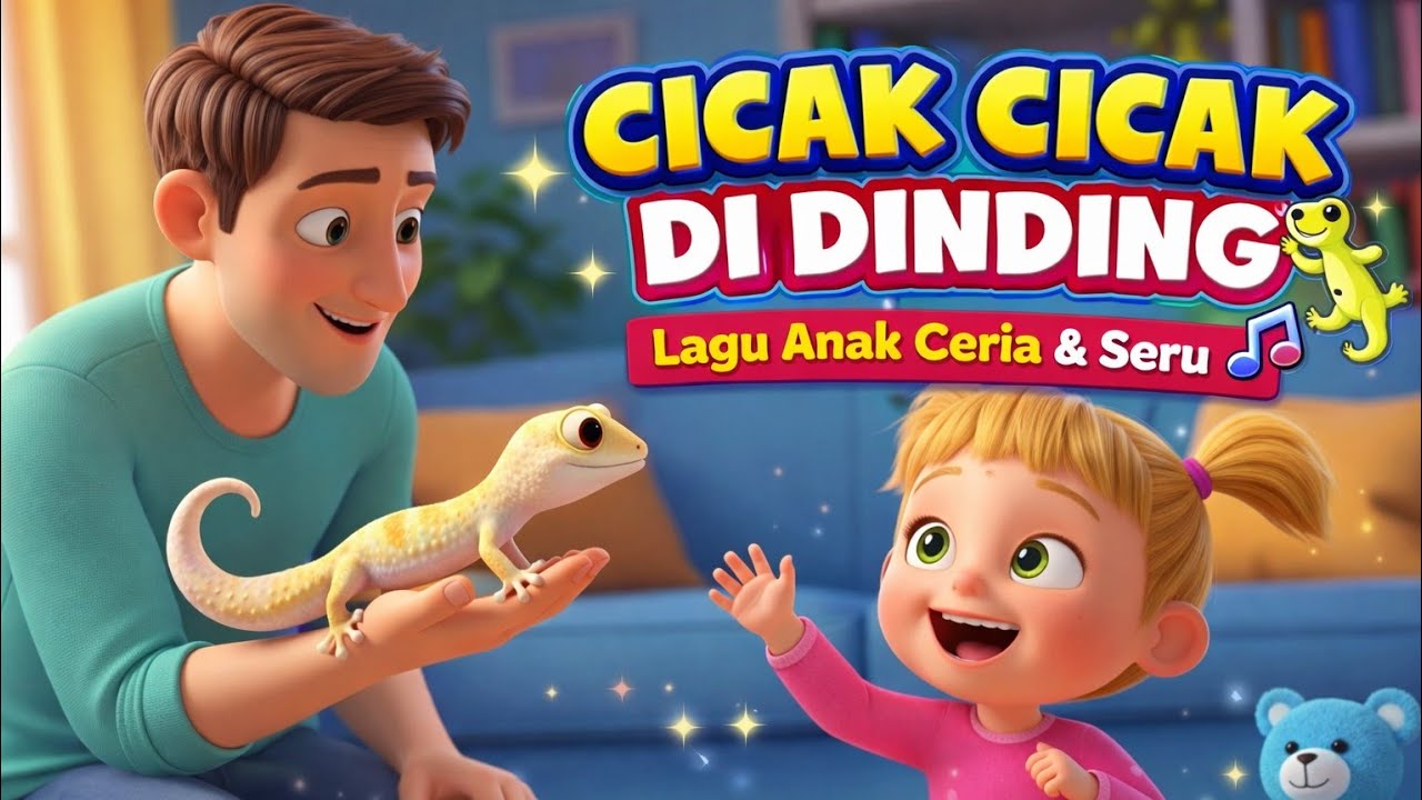 Cicak Cicak di Dinding 🦎 | Lagu Anak Indonesia Populer & Ceria 🎶