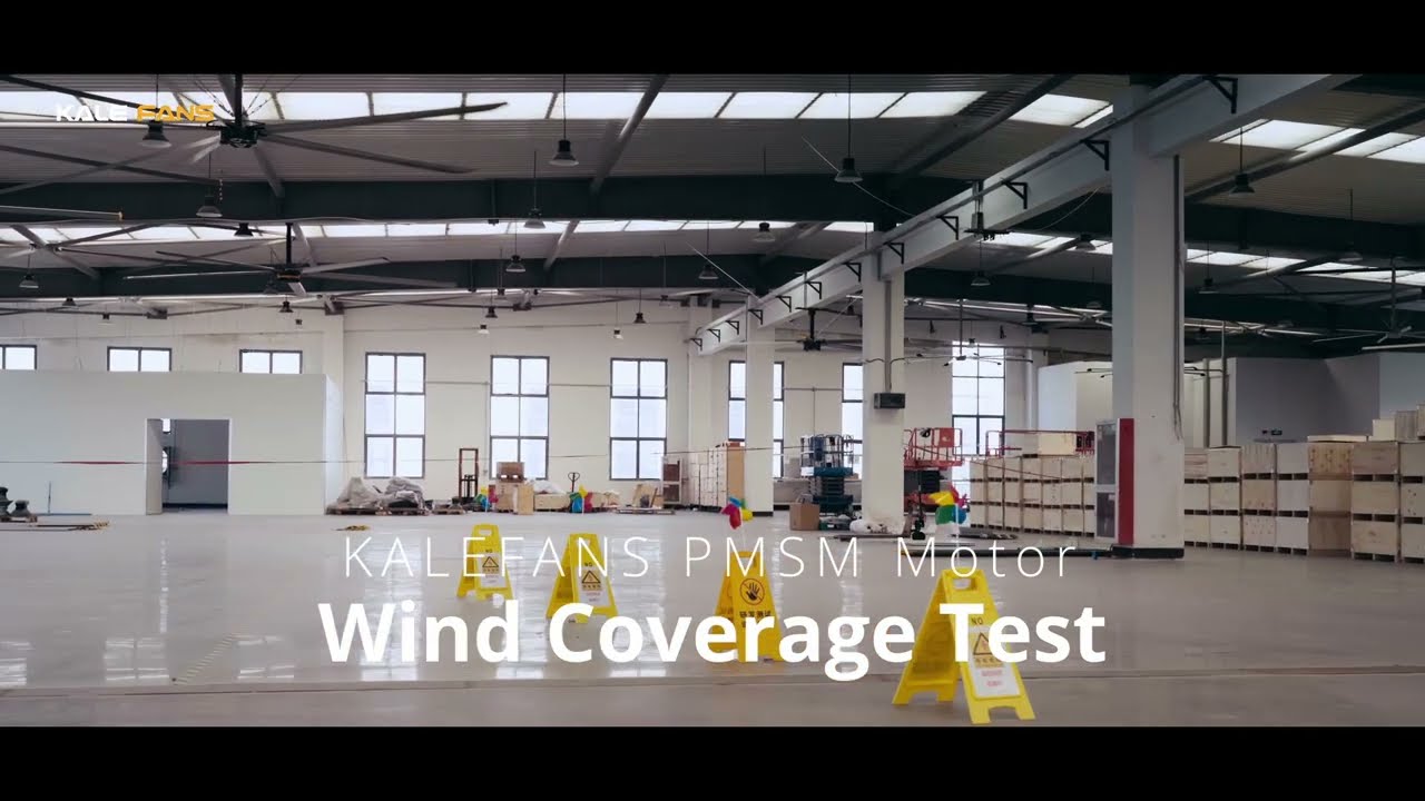Large Industrial HVLS Ceiling Fans Wind Distance | KALE FANS ZEPHYRUS