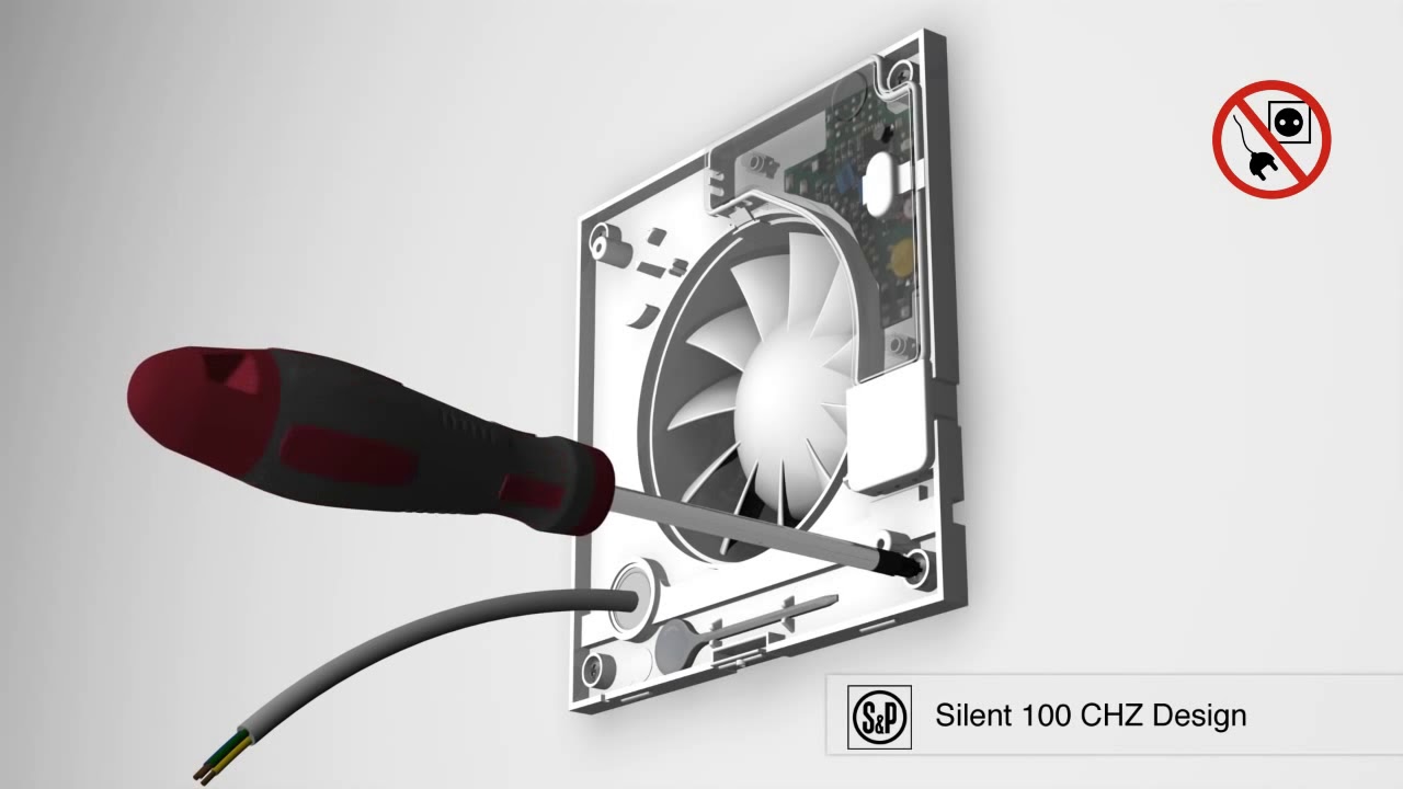 How to install a bathroom extractor fan Silent 100 CHZ Design
