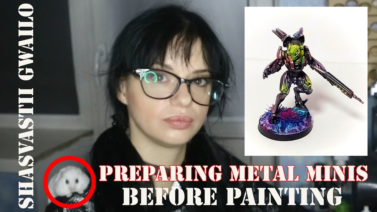 Metal miniature painting. Part 1/3 - preparation. Shasvastii Gwailo speedpaint.