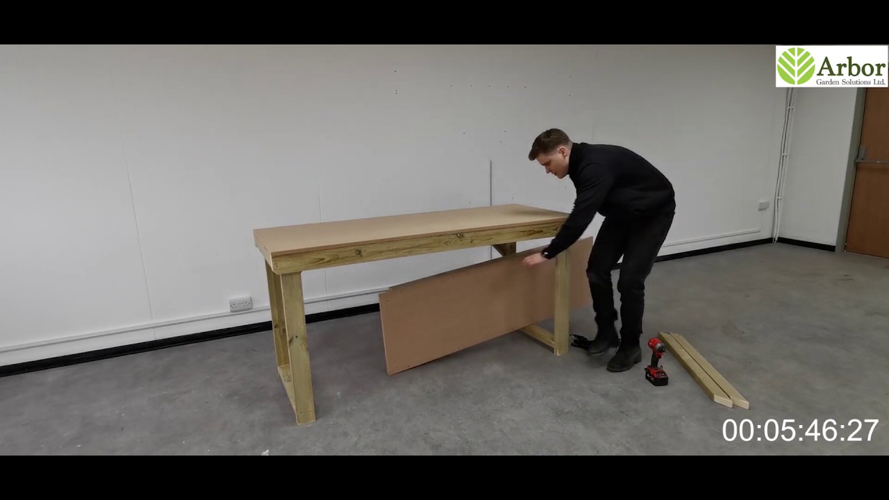 Generic assemble video for all type MDF and Plywood workbenches - single shelf