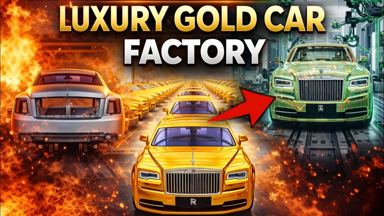 How inside a luxury car factory and  Rolls‑Royce Phantom Gold Editions are made