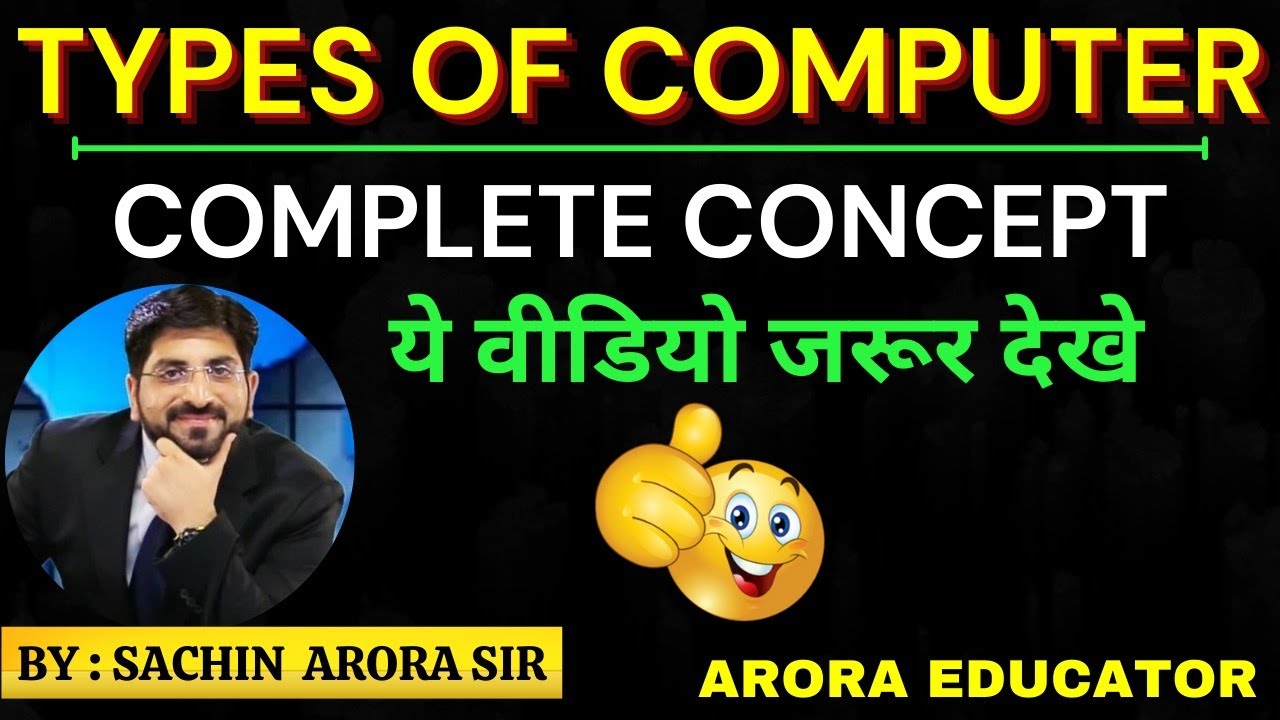 Types of Computers | Classification of Computer | कंप्यूटर के प्रकार | Mini/Micro/Mainframe/Super |