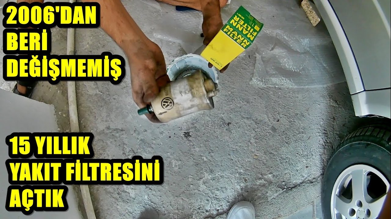 Türkiye'nin En Pis Yakıt Filtresi | Evde Benzin Filtresi Değişimi | Skoda Fabia