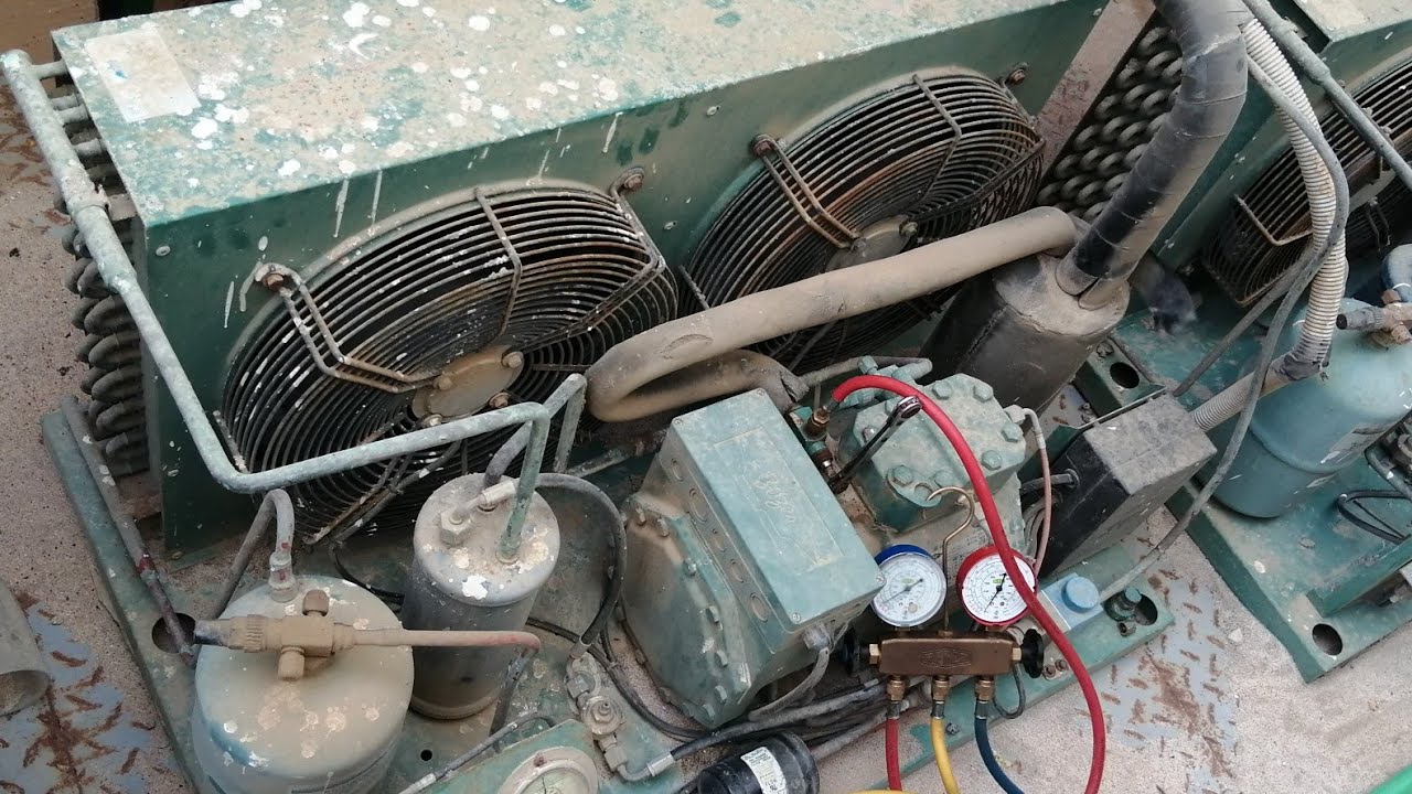 طريقة شحن غرفة التبريد والتجميد فريون404  Cold room and freezer