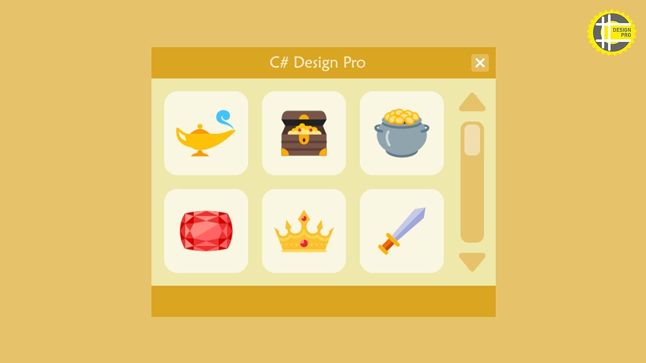 WPF - Custom Scroll Bar / Scroll Viewer | UI Design | XAML | C# | Tutorial