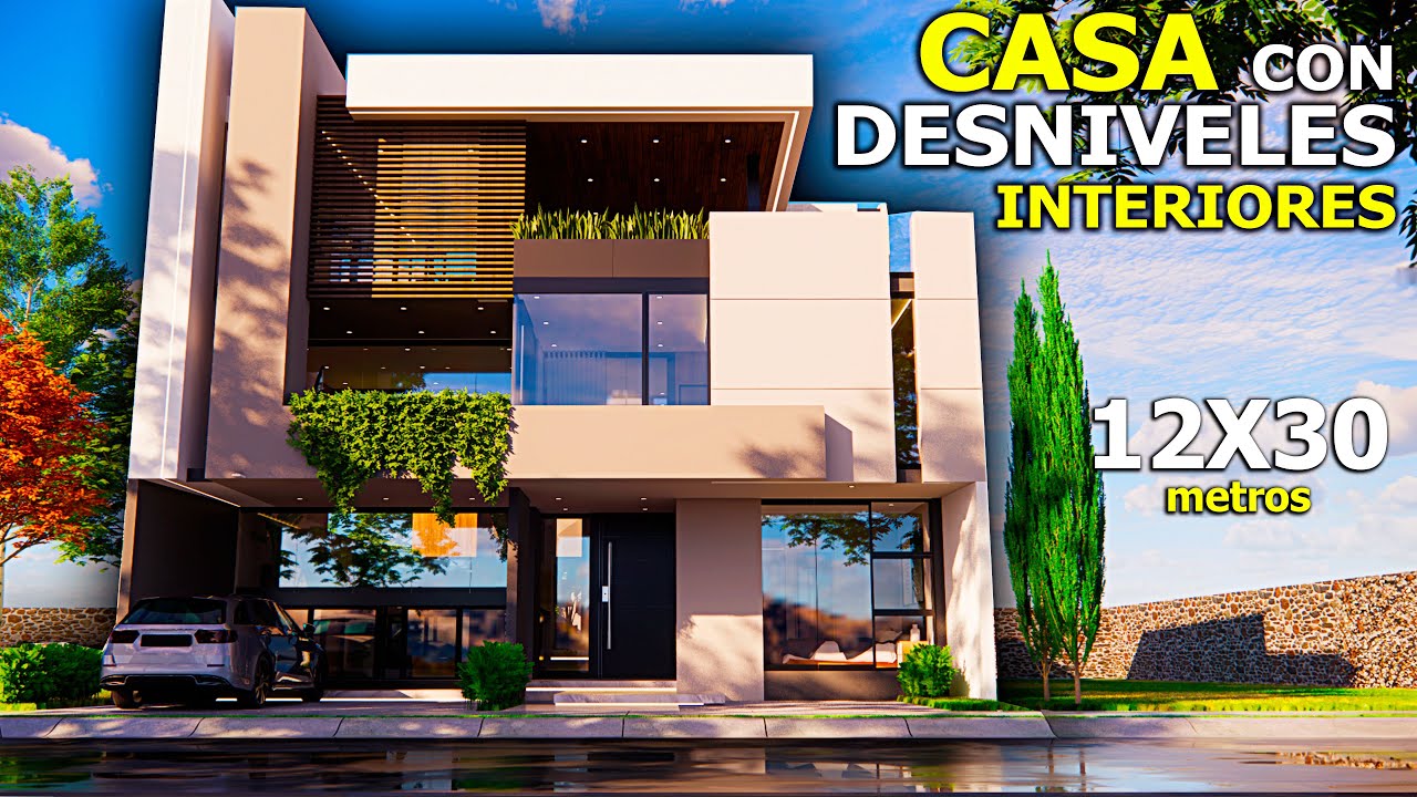 HERMOSA CASA MODERNA con ESTANCIA ÚNICA